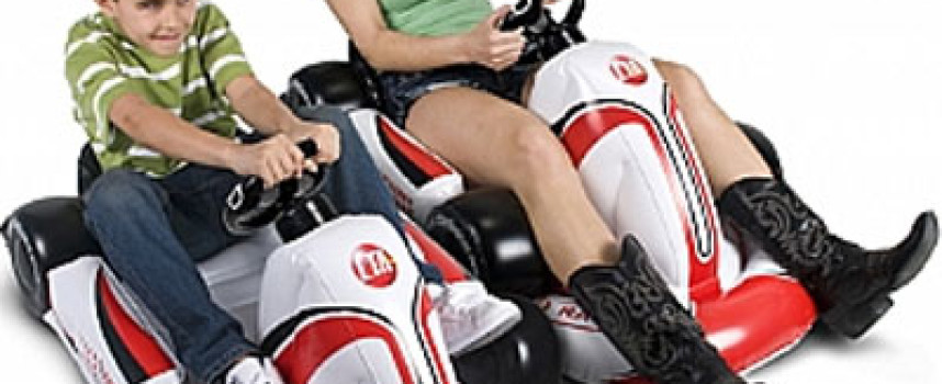 Karting gonflable Mario Kart pour gamer en herbe