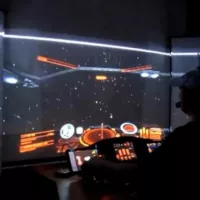 Cockpit gamer Elite Dangerous 3 écrans