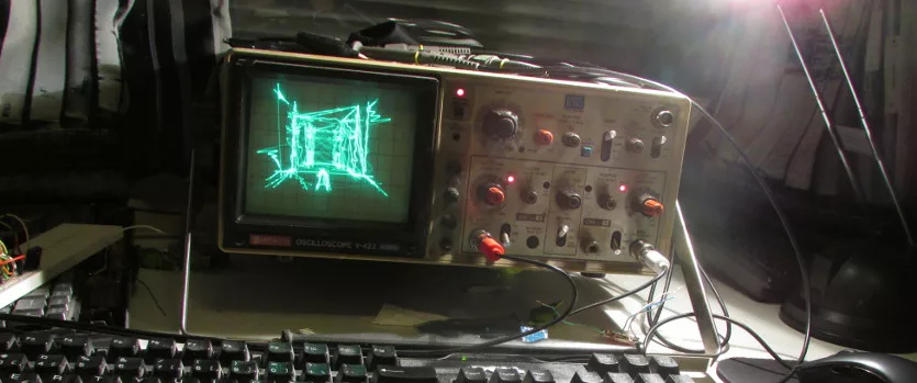 Démo du jeu Quake sur oscilloscope