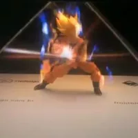 Figurine Goku + Kamehameha en hologramme - Dragon Ball Z