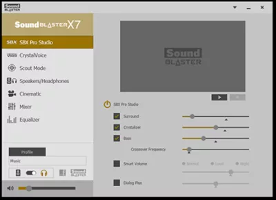 Sound Blaster X7 Control 2