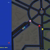 Pac Man sur Google Maps