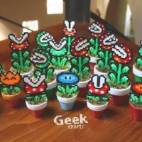 bead sprite Geek Crafts plantes Mario