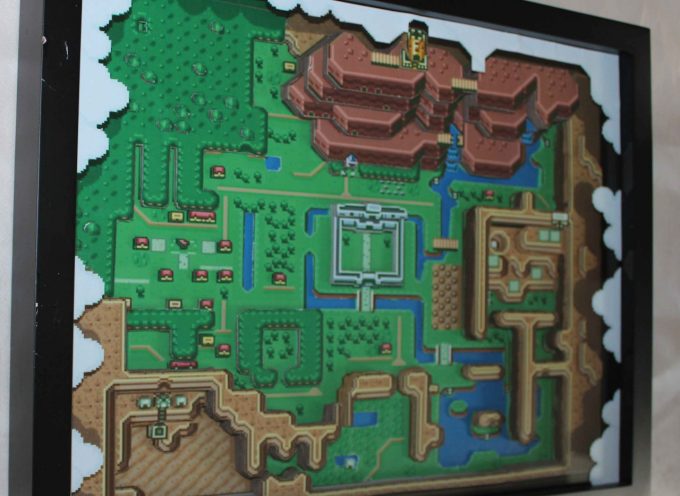 Diorama 3D en papier de Zelda A Link to the Past