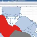 dessine Ryu - Street Fighter - Sous Excel