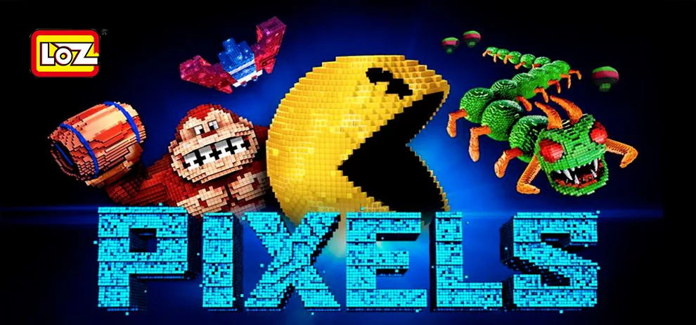 briques LOZ iBlock Fun - Pacman pixels movie