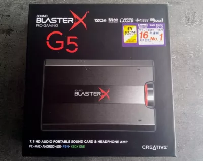 Sound BlasterX G5 box 1