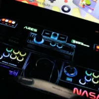 borne NASA Arcade amusement station
