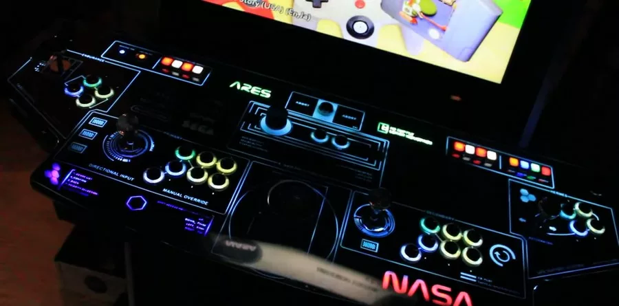 borne NASA Arcade amusement station