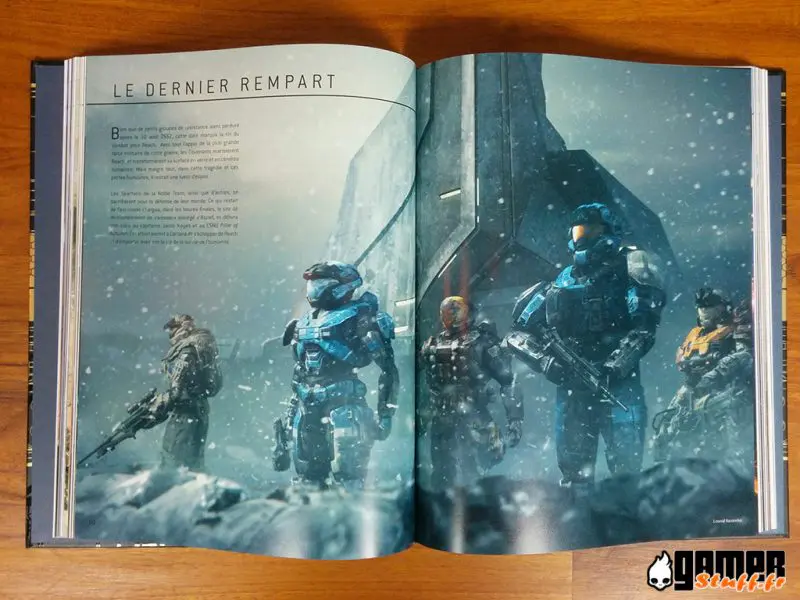 Illustration livre guide officiel l'histoire de Halo- Mythos