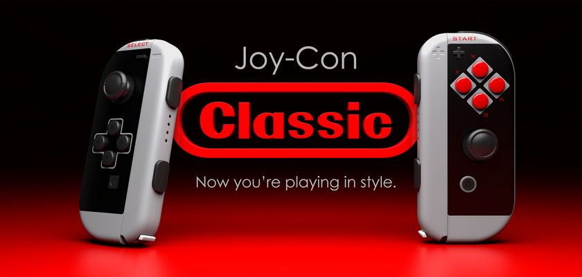 Nintendo Switch JoyCon Classic NES Colorware