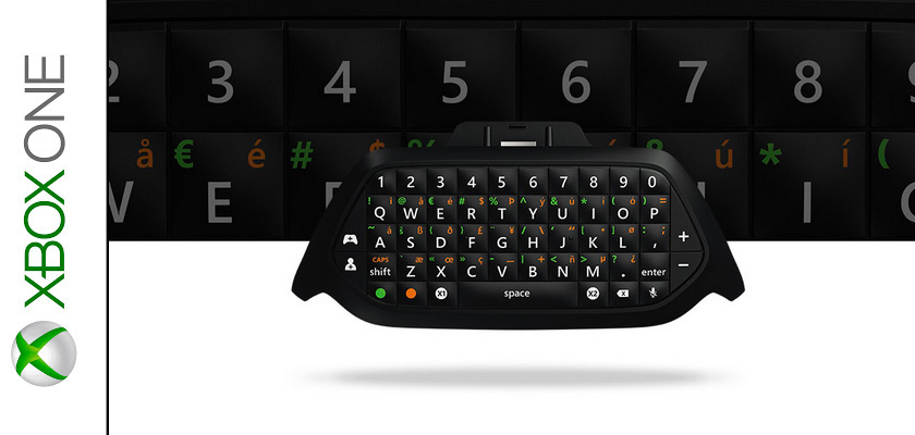 Clavier manette Microsoft Chatpad Xbox One