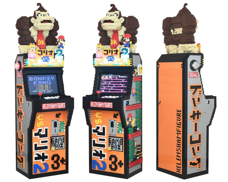 Borne arcade Donkey Kong en LEGO
