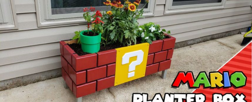 Tutorial pour fabriquer une jardinière DIY Super Mario