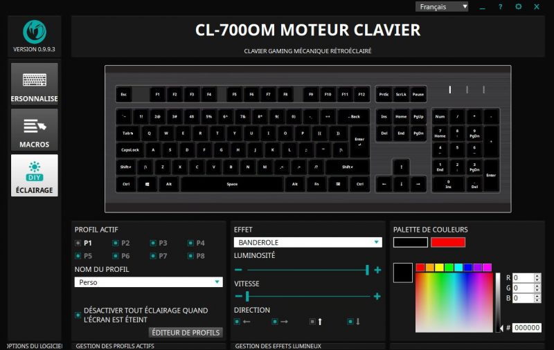 Clavier Nacon PCCL-700OM