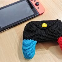 étui tricot laine manette Nintendo Switch