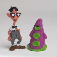 impression 3d personnage jeu video 2d - Day of Tentacle