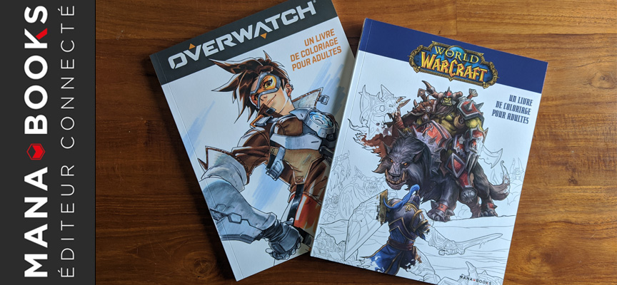 Mana Books - Livre de coloriage pour adultes World of Warcraft & Overwatch