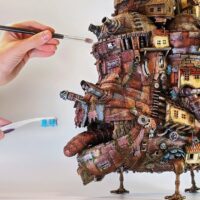 maquette DIY Chateau Ambulant - studio Ghibli