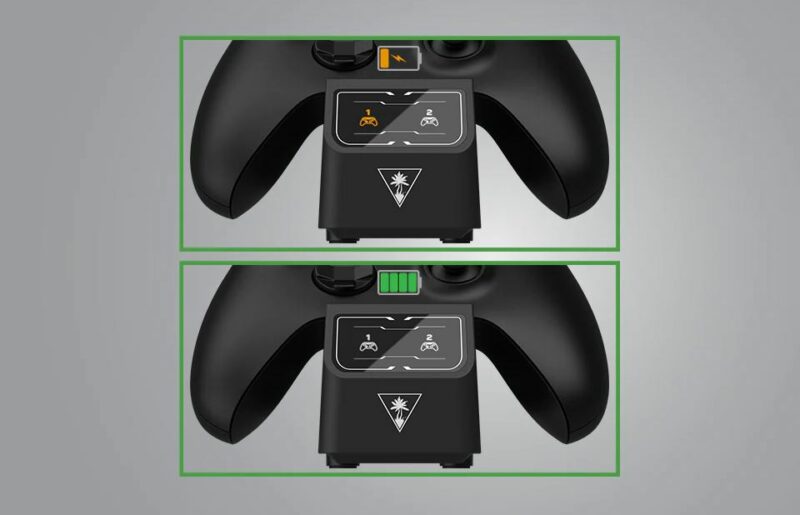 Turtle Beach Fuel Chargeur Duo - temoins batteries