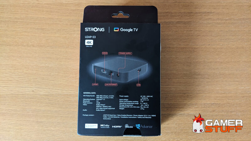 Test du boîtier player Google TV Strong Leap-s3