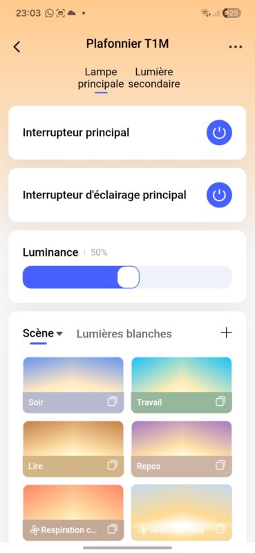test plafonnier Aqara T1M