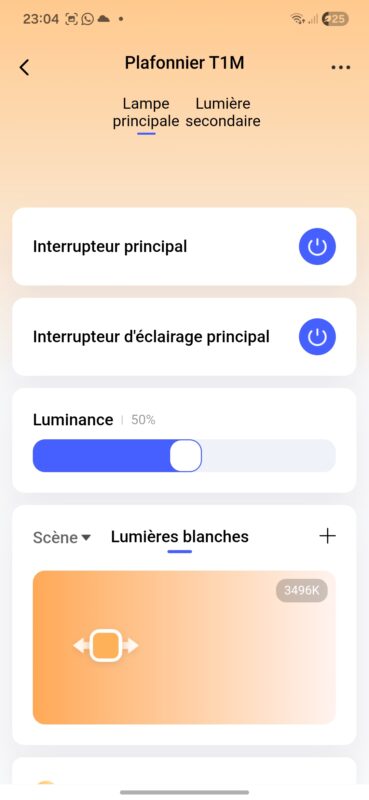 test plafonnier Aqara T1M
